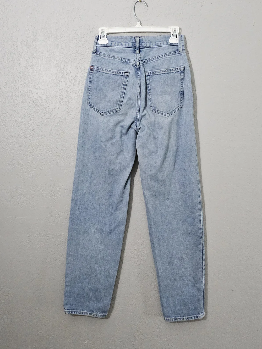 BDG Urban Outfitters High Rise Baggy Light Wash Straight Leg Jeans Womens 25 - Picture 4 of 8